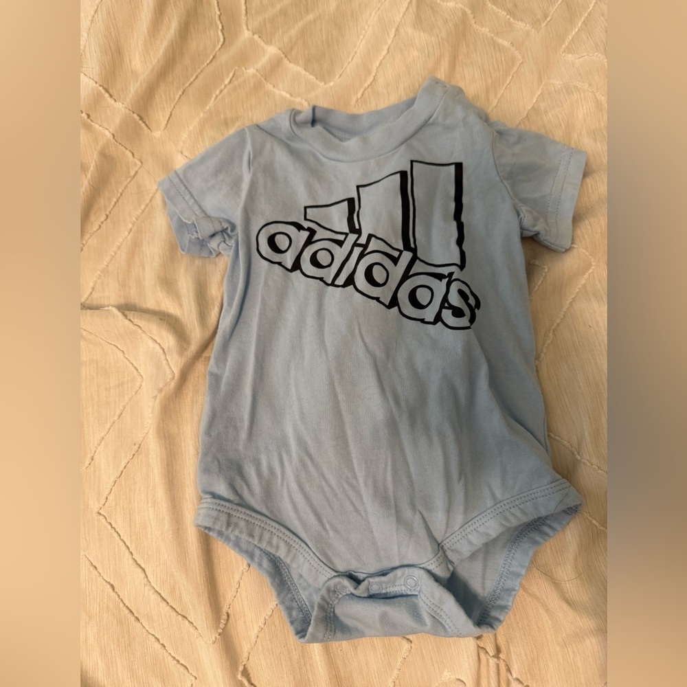 Adidas Light Blue Kids Bodysuit